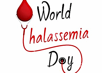 un logo per il giorno internazionale della thalassemia
