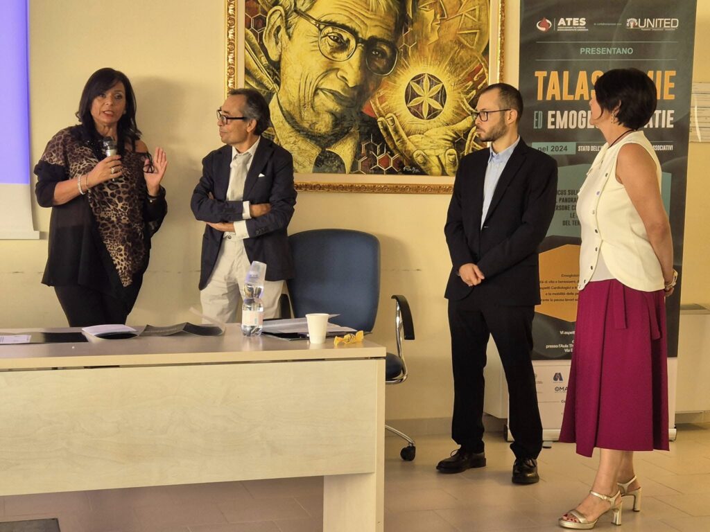 foto della professoressa Origa, della dottoressa Barella e dei presidenti Orlandi e Marino