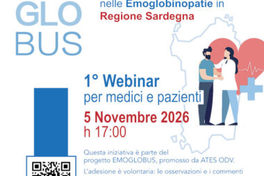 manifesto EMOGLOBUS primo webinar per medici e pazienti in Sardegna