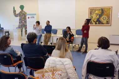 nella foto un momento dell'incontro medici pazienti organizzato da ATES al Microcitemico di Cagliari il 18 aprile del 2026